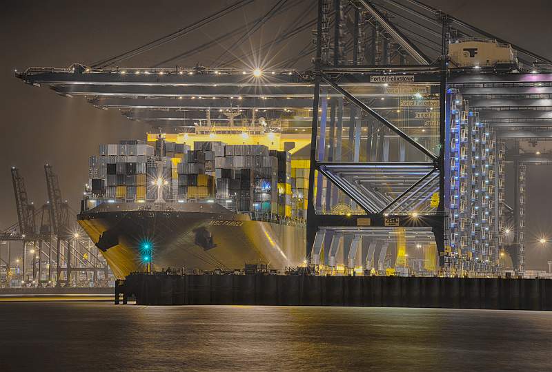 MSC Fabiola, Felixstowe Docks.jpg - Cyril Hall Cup (Colour Pictorial) - MSC Fabiola, Felixstowe Docks by Mtthew Clarke